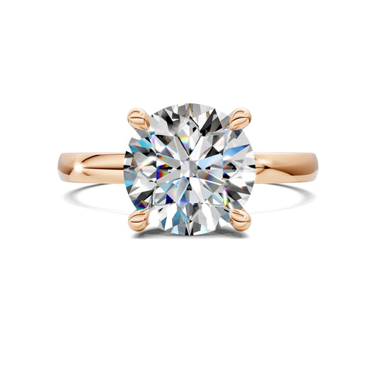 AUREA ROUND HIDDEN HALO RING