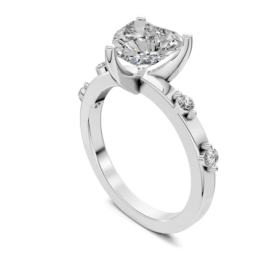 AMOUR HEART ACCENT DIAMOND RING