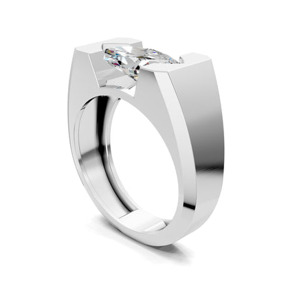 SOLARA MARQUISE BEZEL STATEMENT RING