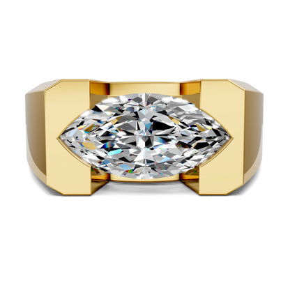 SOLARA MARQUISE BEZEL STATEMENT RING