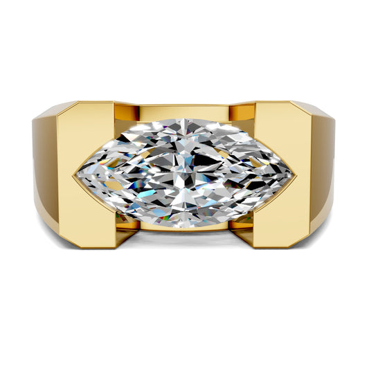 SOLARA MARQUISE BEZEL STATEMENT RING