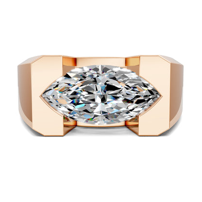 SOLARA MARQUISE BEZEL STATEMENT RING