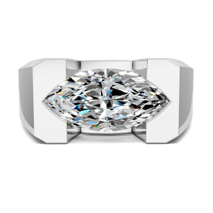 SOLARA MARQUISE BEZEL STATEMENT RING