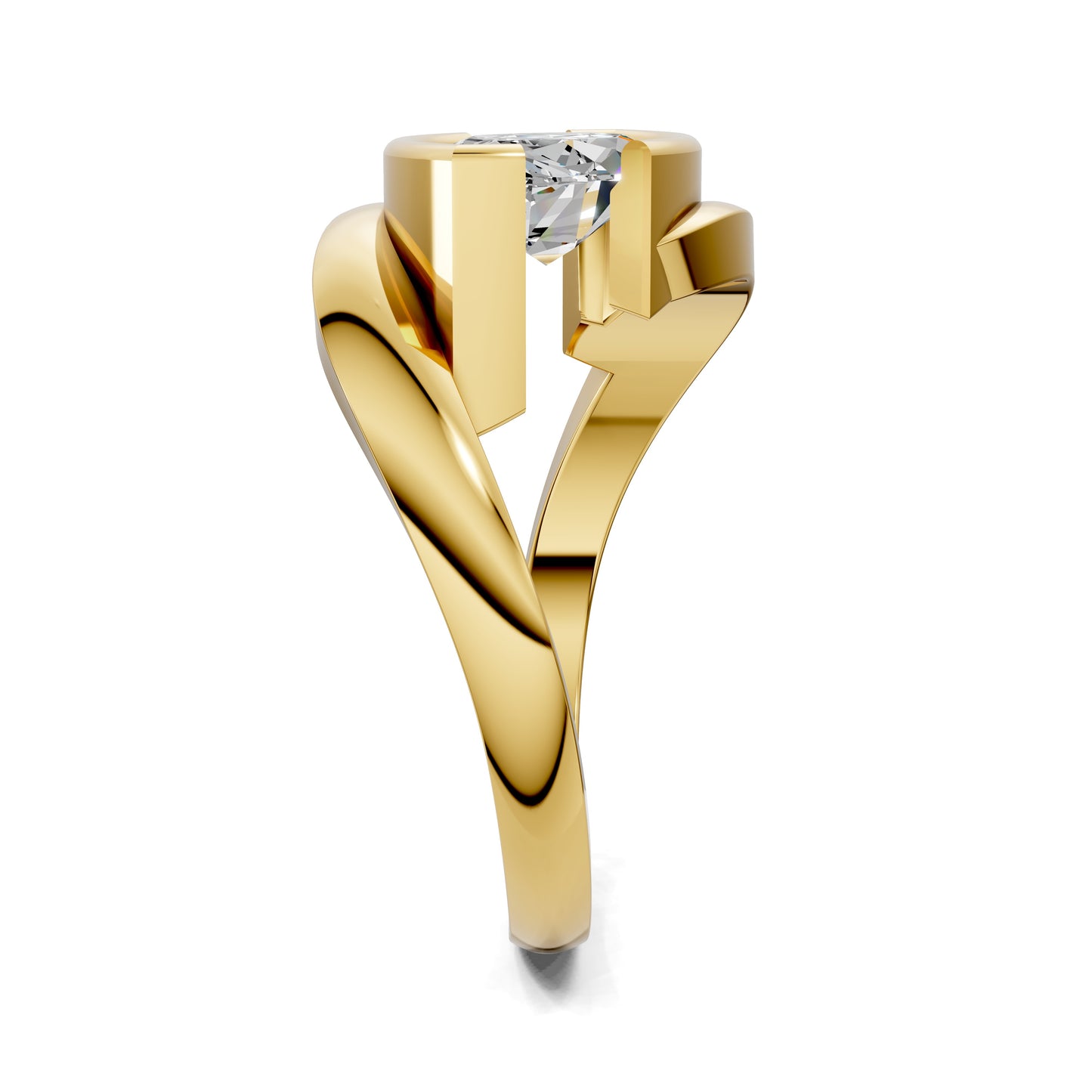 SOLARA MARQUISE BEZEL BYPASS RING