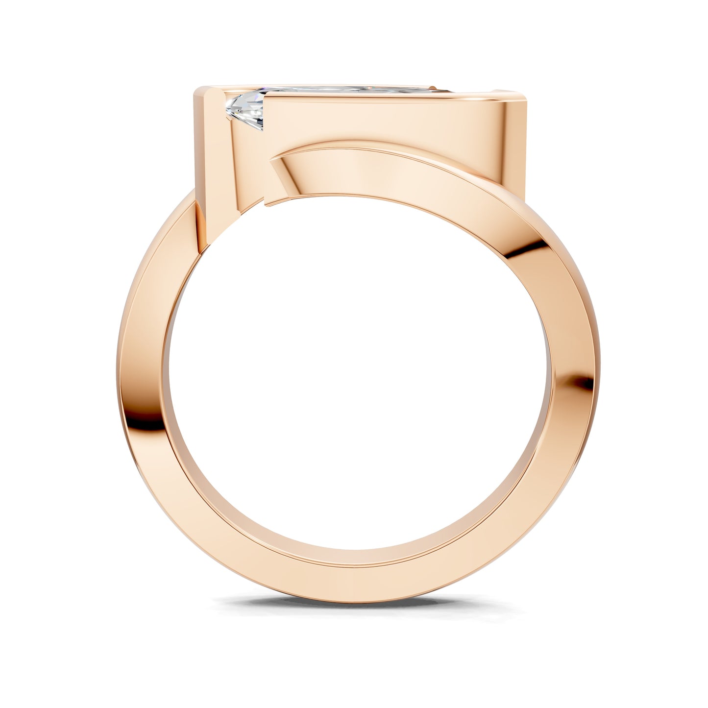 SOLARA MARQUISE BEZEL BYPASS RING