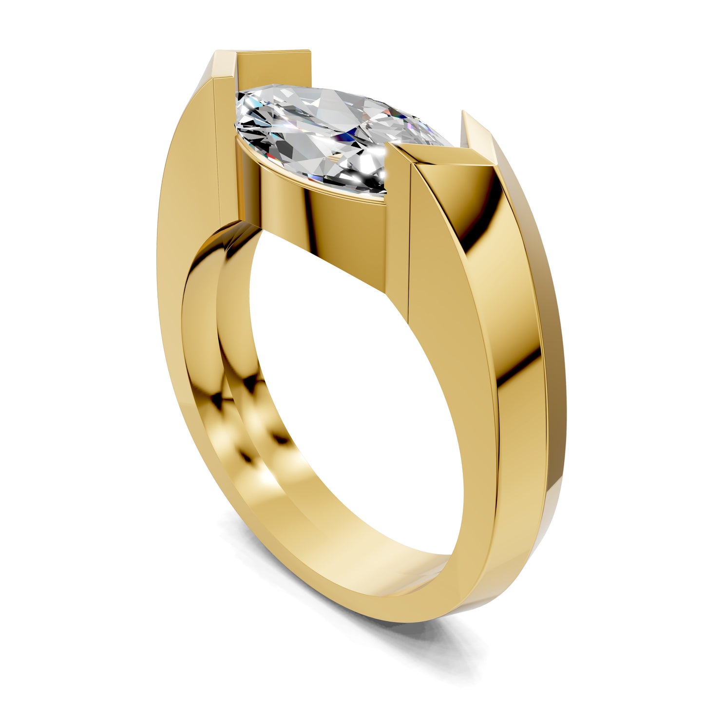 SOLARA MARQUISE KNIFE-EDGE RING