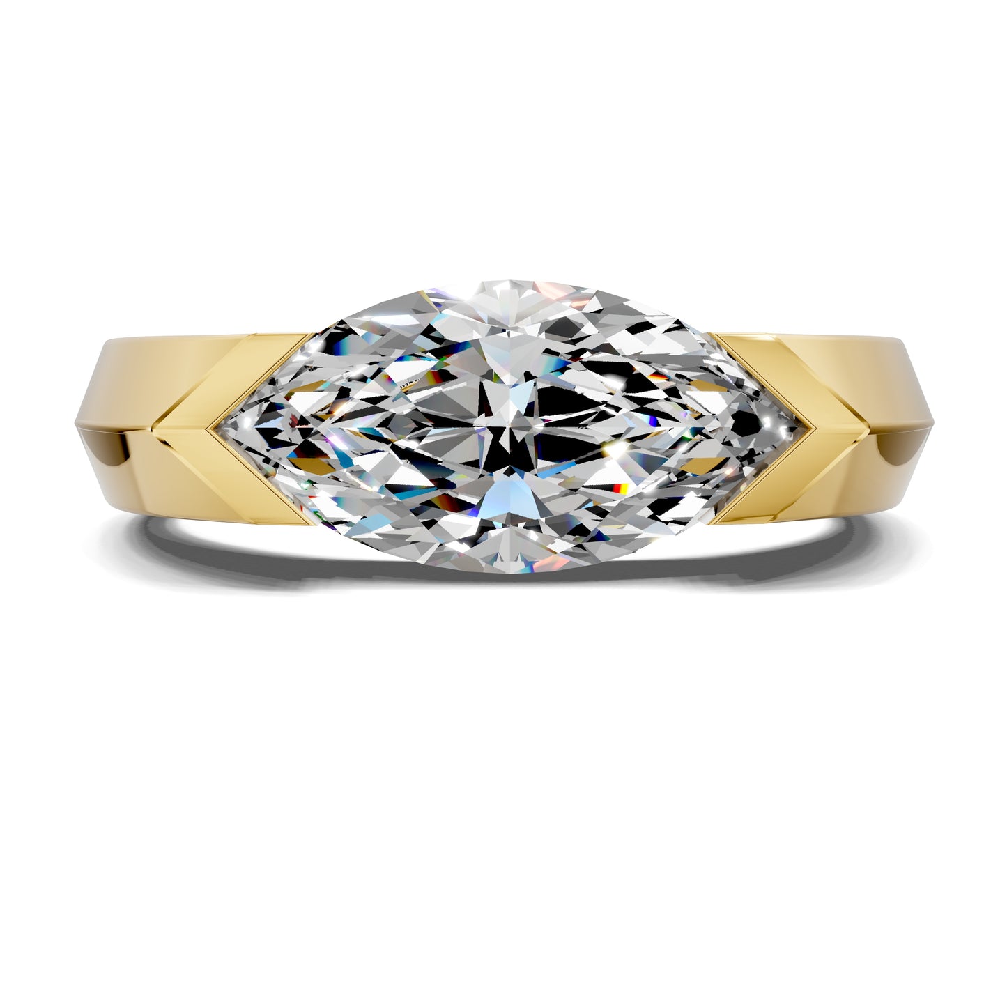 SOLARA MARQUISE KNIFE-EDGE RING
