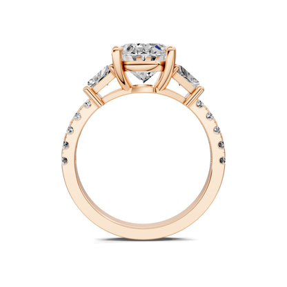 AUREA ROUND TRAPEZOID PAVÉ RING