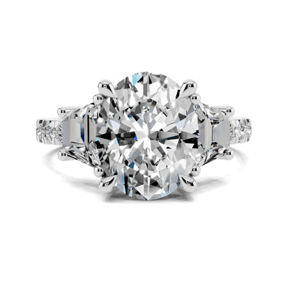 AUREA ROUND TRAPEZOID PAVÉ RING