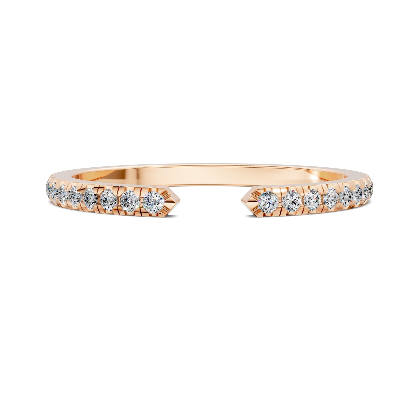 CASSANDRA PETITE OPEN SCALLOPED DIAMOND RING
