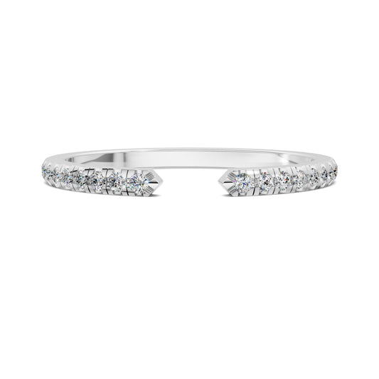CASSANDRA PETITE OPEN SCALLOPED DIAMOND RING