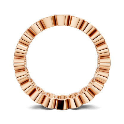 LILY OVAL SEMI-BEZEL ETERNITY BAND