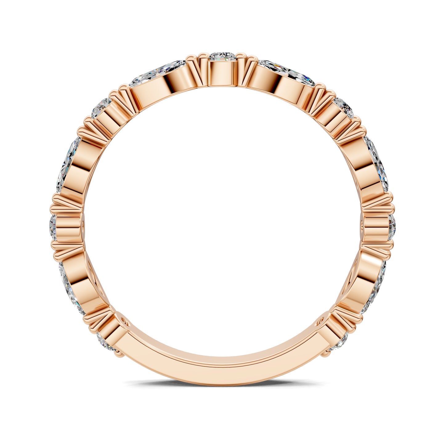 QUINN ROUND AND MARQUISE DIAMOND BAND