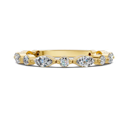 QUINN ROUND AND MARQUISE DIAMOND BAND