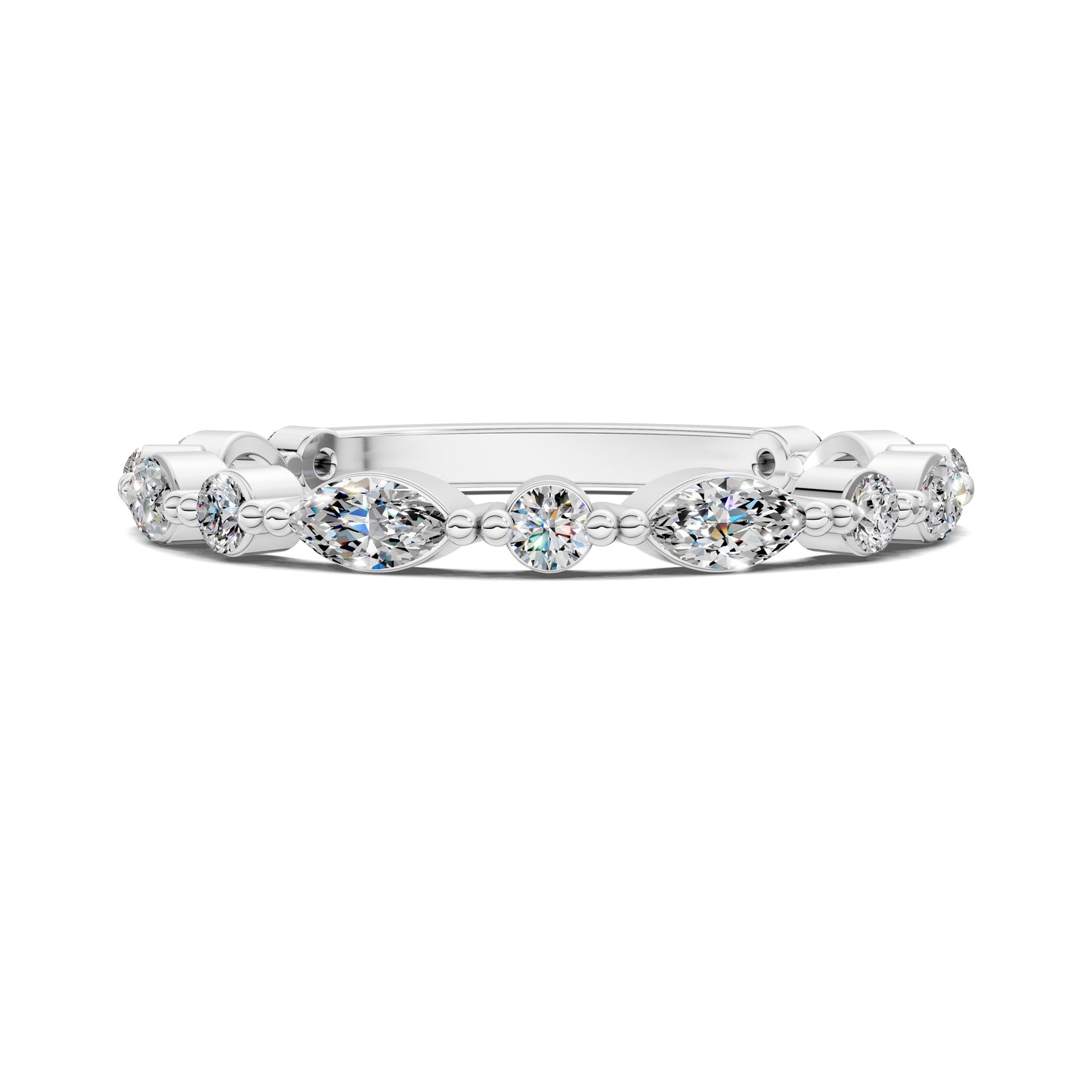 QUINN ROUND AND MARQUISE DIAMOND BAND