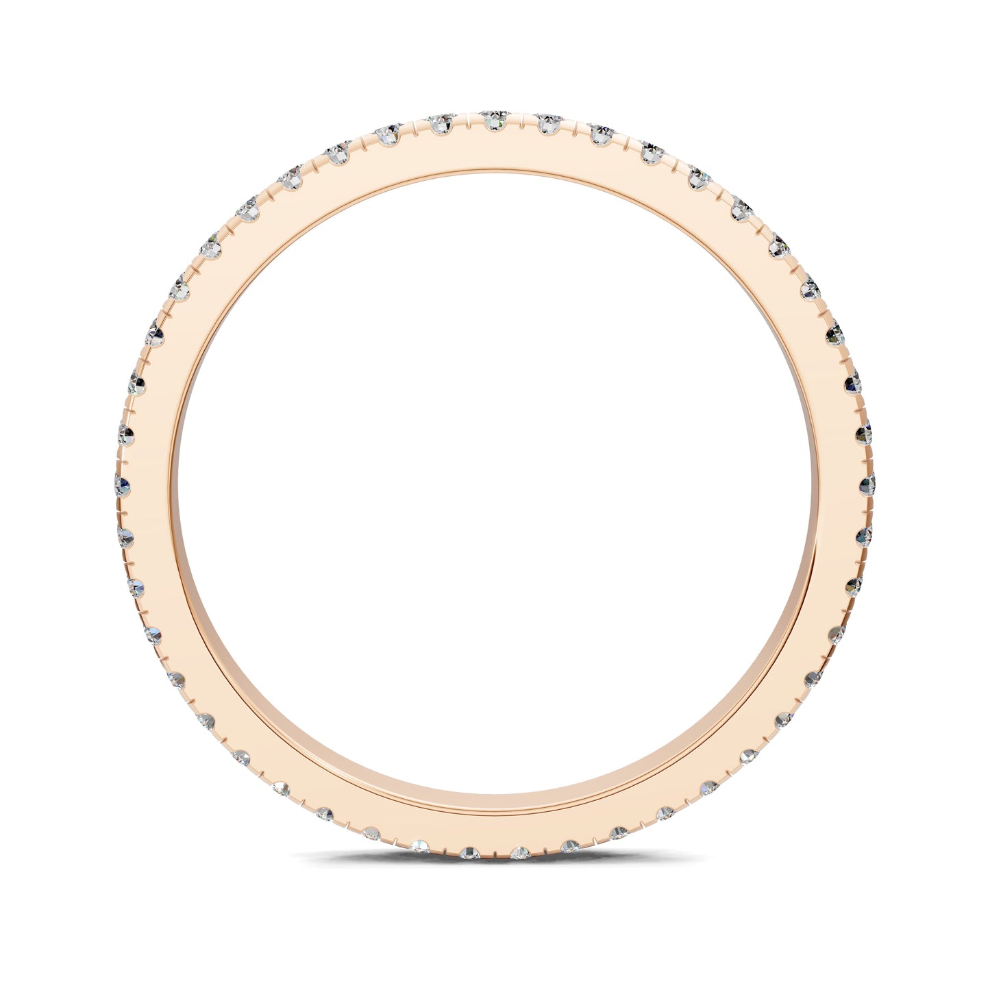 GRACE PETITE SCALLOPED PAVE ETERNITY BAND