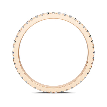 GRACE PETITE SCALLOPED PAVE ETERNITY BAND