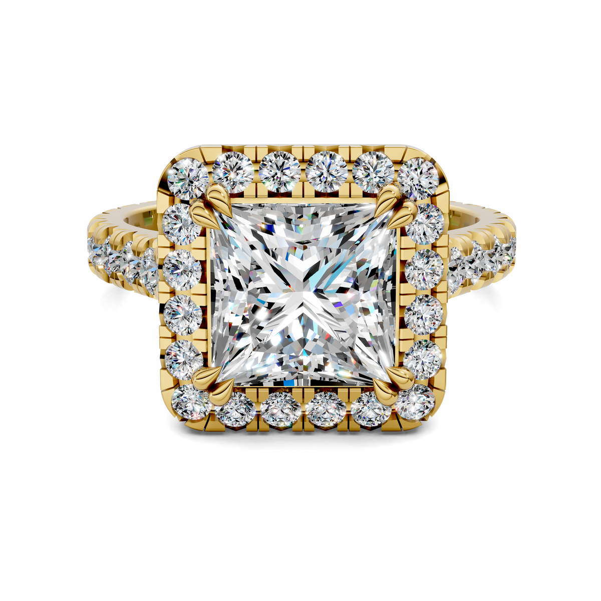 Elizabeth Double-Prong Halo Engagement Ring