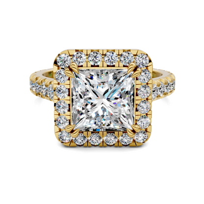 Elizabeth Double-Prong Halo Engagement Ring