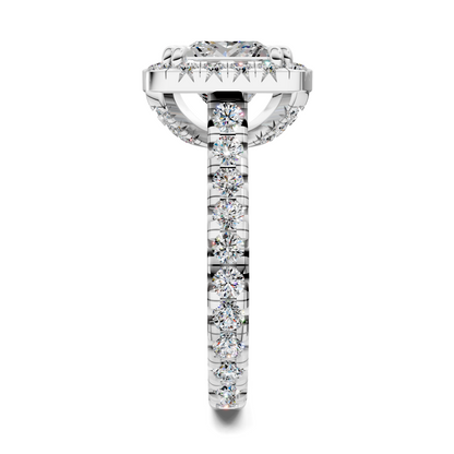 Elizabeth Double-Prong Halo Engagement Ring