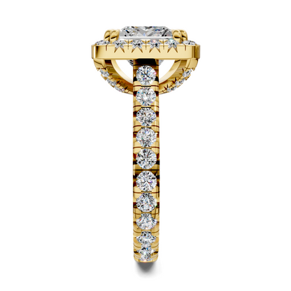 Elizabeth Double-Prong Halo Engagement Ring