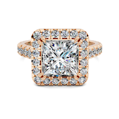 Elizabeth Double-Prong Halo Engagement Ring