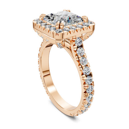 Elizabeth Double-Prong Halo Engagement Ring