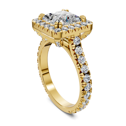 Elizabeth Double-Prong Halo Engagement Ring
