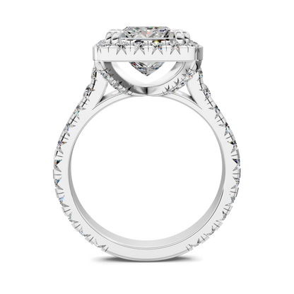 Elizabeth Double-Prong Halo Engagement Ring