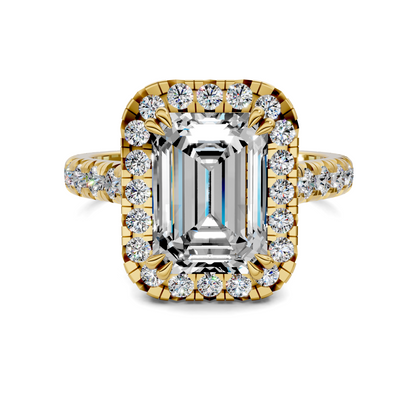 Elizabeth Double-Prong Halo Engagement Ring
