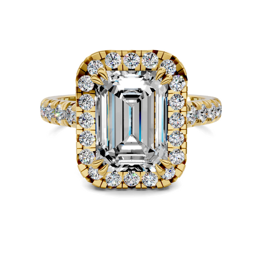 Elizabeth Double-Prong Halo Engagement Ring