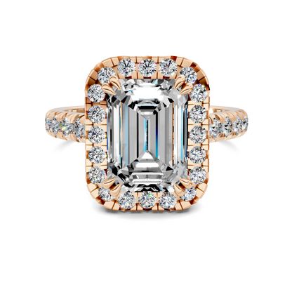 Elizabeth Double-Prong Halo Engagement Ring