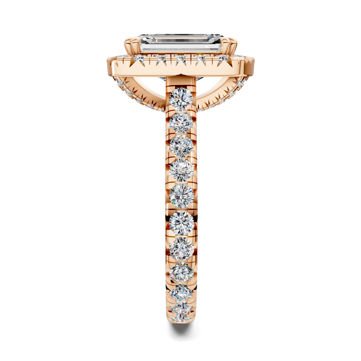 Elizabeth Double-Prong Halo Engagement Ring