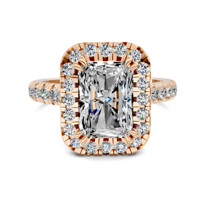 Elizabeth Double-Prong Halo Engagement Ring