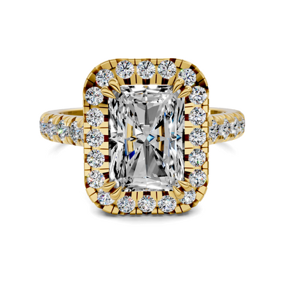 Elizabeth Double-Prong Halo Engagement Ring