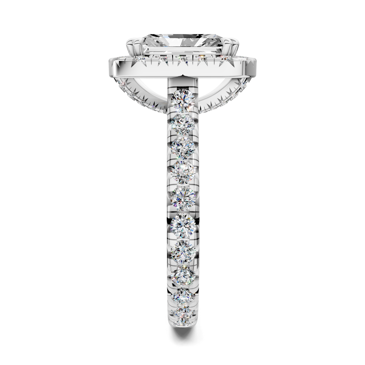 Elizabeth Double-Prong Halo Engagement Ring