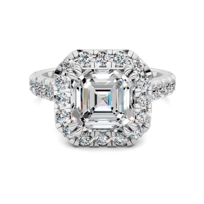 Elizabeth Double-Prong Halo Engagement Ring
