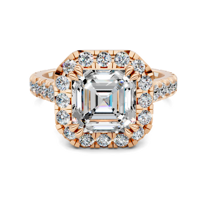Elizabeth Double-Prong Halo Engagement Ring