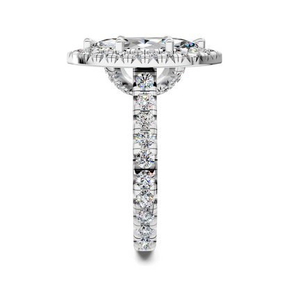 Elizabeth Double-Prong Halo Engagement Ring