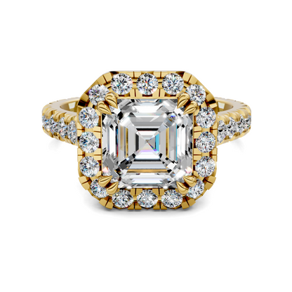 Elizabeth Double-Prong Halo Engagement Ring