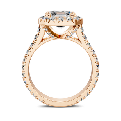 Elizabeth Double-Prong Halo Engagement Ring