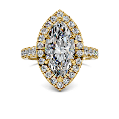 Elizabeth Double-Prong Halo Engagement Ring
