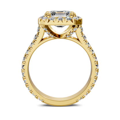 Elizabeth Double-Prong Halo Engagement Ring