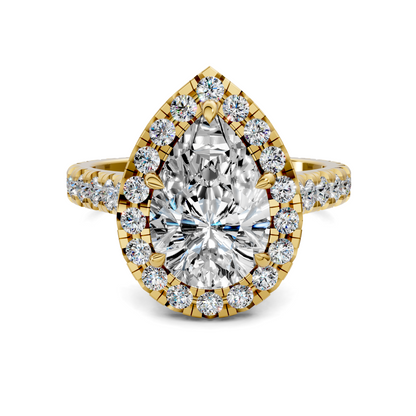 Elizabeth Double-Prong Halo Engagement Ring