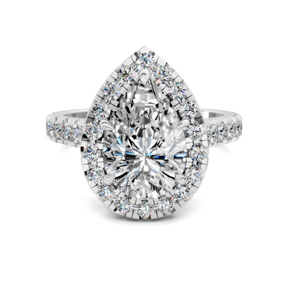 Elizabeth Double-Prong Halo Engagement Ring