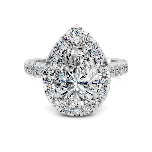 Elizabeth Double-Prong Halo Engagement Ring