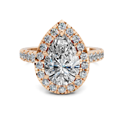 Elizabeth Double-Prong Halo Engagement Ring