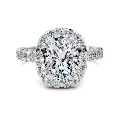 Elizabeth Double-Prong Halo Engagement Ring