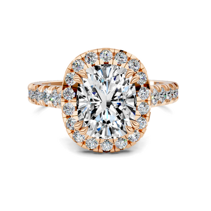 Elizabeth Double-Prong Halo Engagement Ring