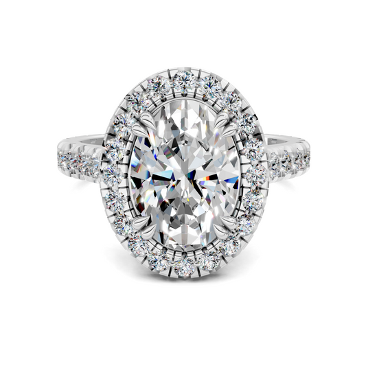 Elizabeth Double-Prong Halo Engagement Ring